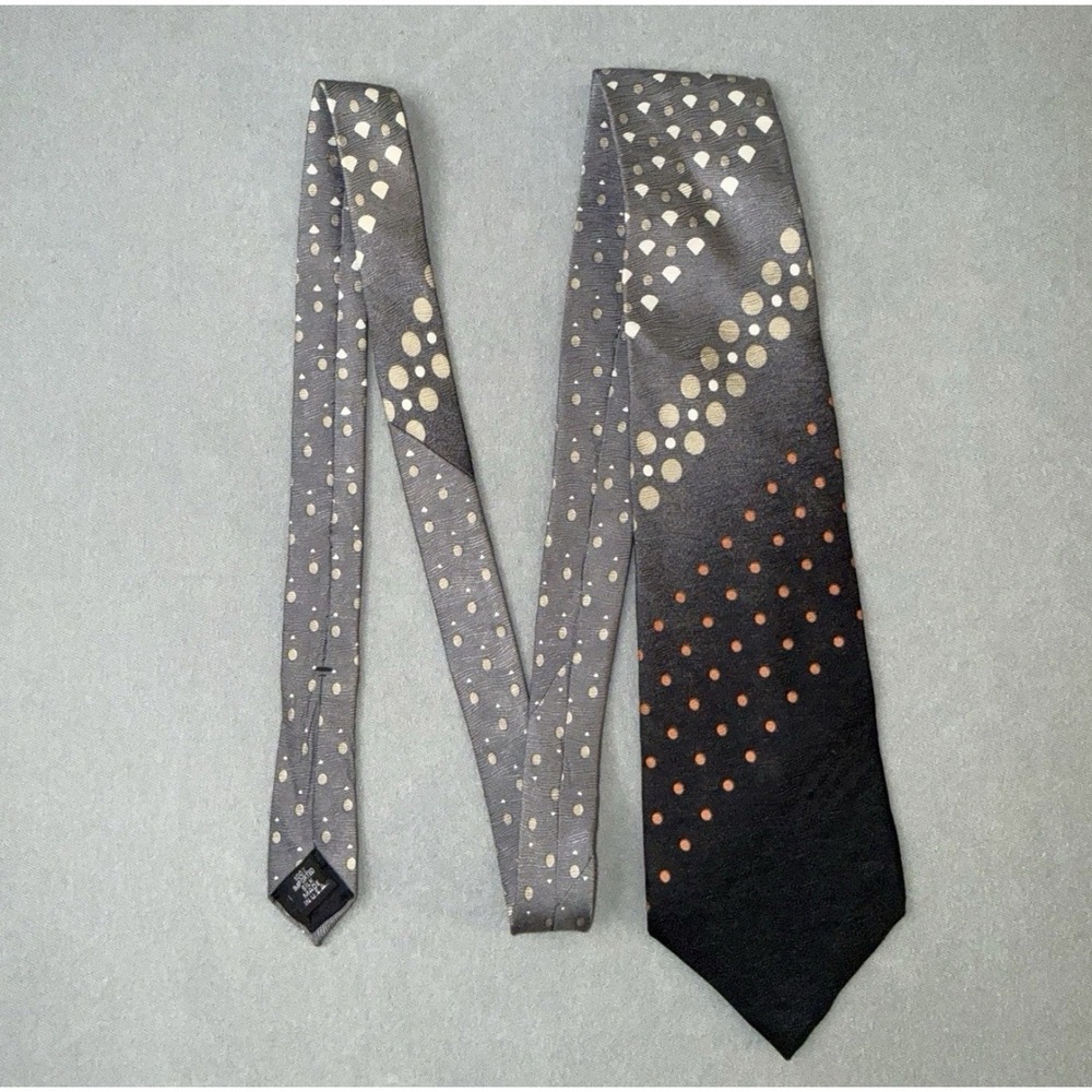 Men's GUESS 100% Silk Multicolor Geometric Necktie